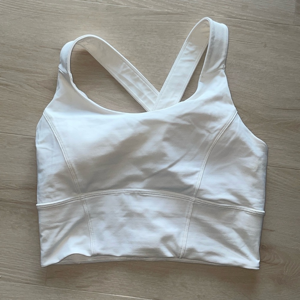Lululemon crop tank with built in bra